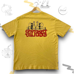 Stüssy Yellow Chess Pieces T-shirt