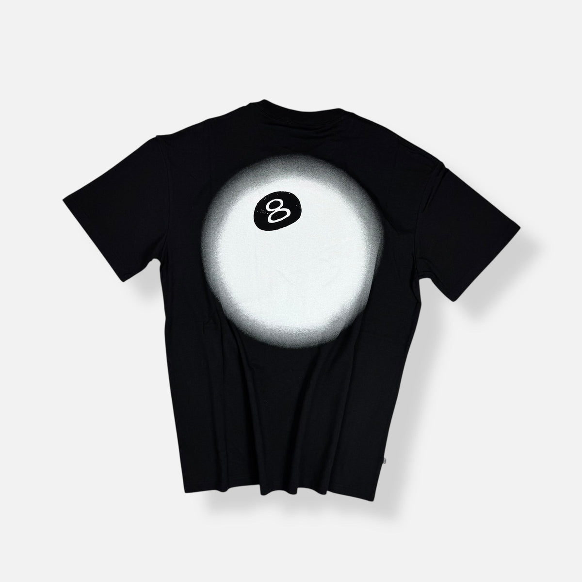 Stüssy black T shirt With White 8 Ball