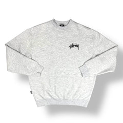 Stüssy Grey Red Dice Crewneck Sweatshirt