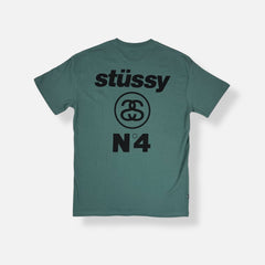 Stüssy Green "N4" Graphic T-shirt