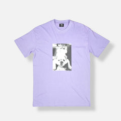Stussy Purple Dog Graphic T-shirt