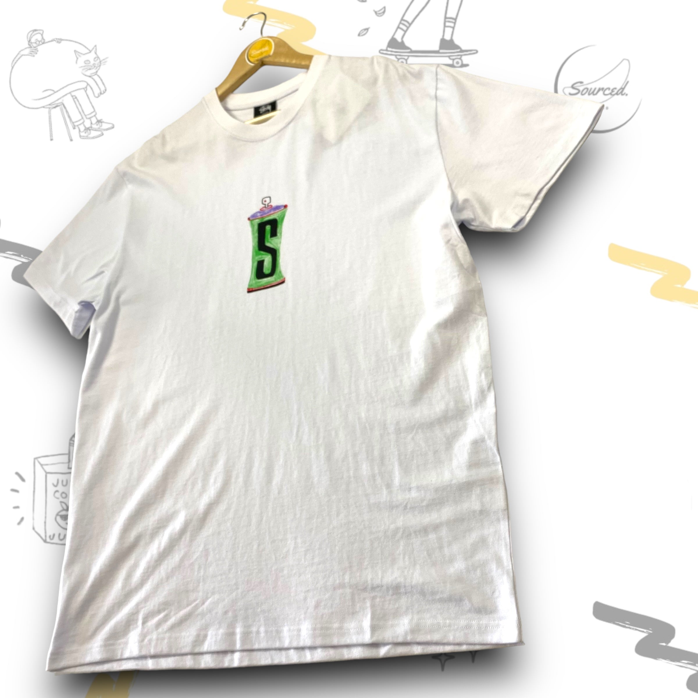 Stüssy White Spray Can T-shirt