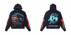 Vintage "Godspeed" High Roller Skeleton Oversized Hoodie