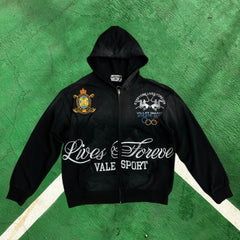 Vale Forever "Lives & Forever" Vintage Sport Full-Zip Hoodie