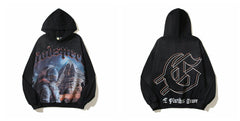 Vintage "Godspeed" Astronaut Pyramid Oversized Hoodie