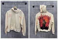 Vintage "Godspeed" Statue of Liberty Oversized Beige Hoodie