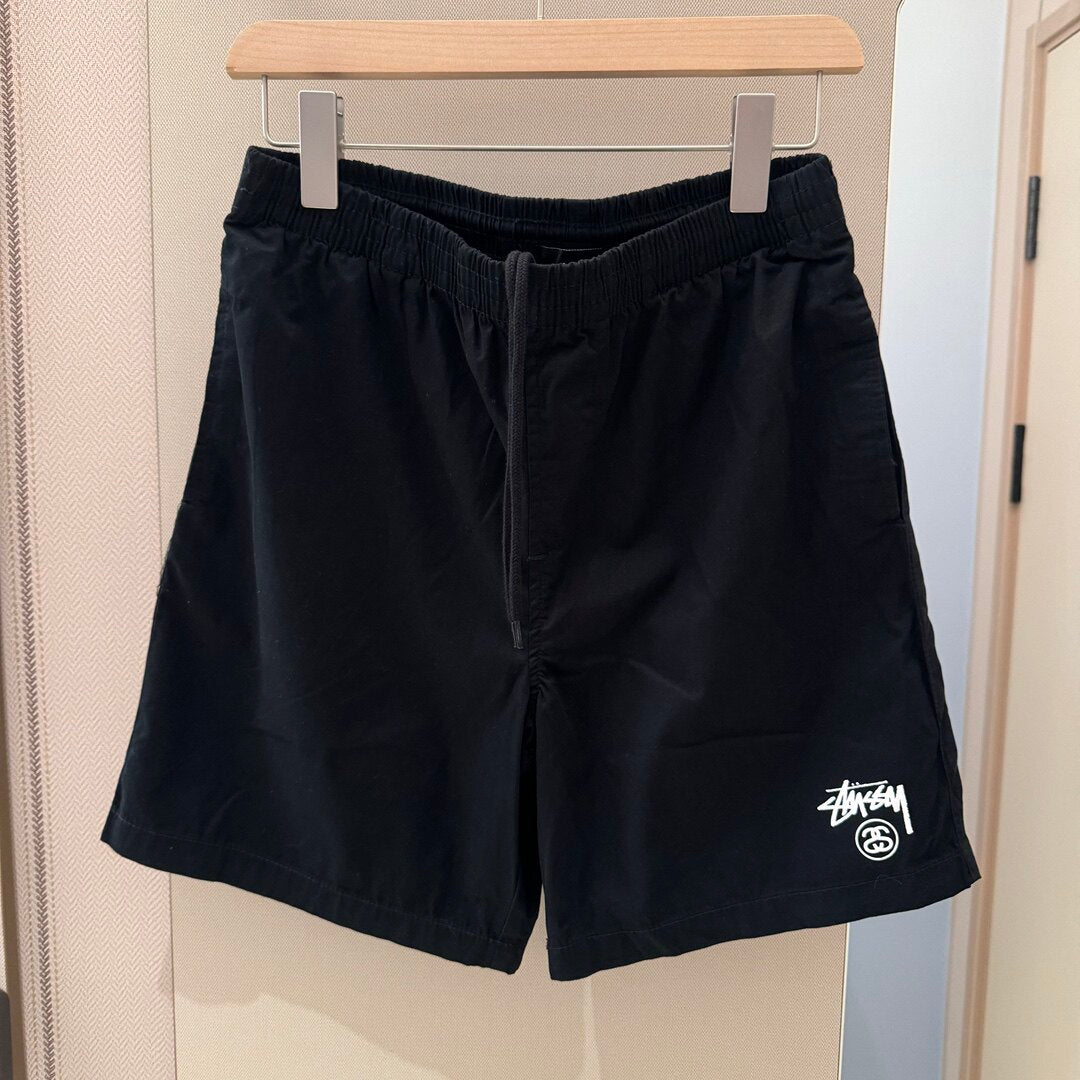 Stussy Everyday Casual Shorts with Double Logo Print