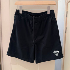 Stussy Everyday Casual Shorts with Double Logo Print