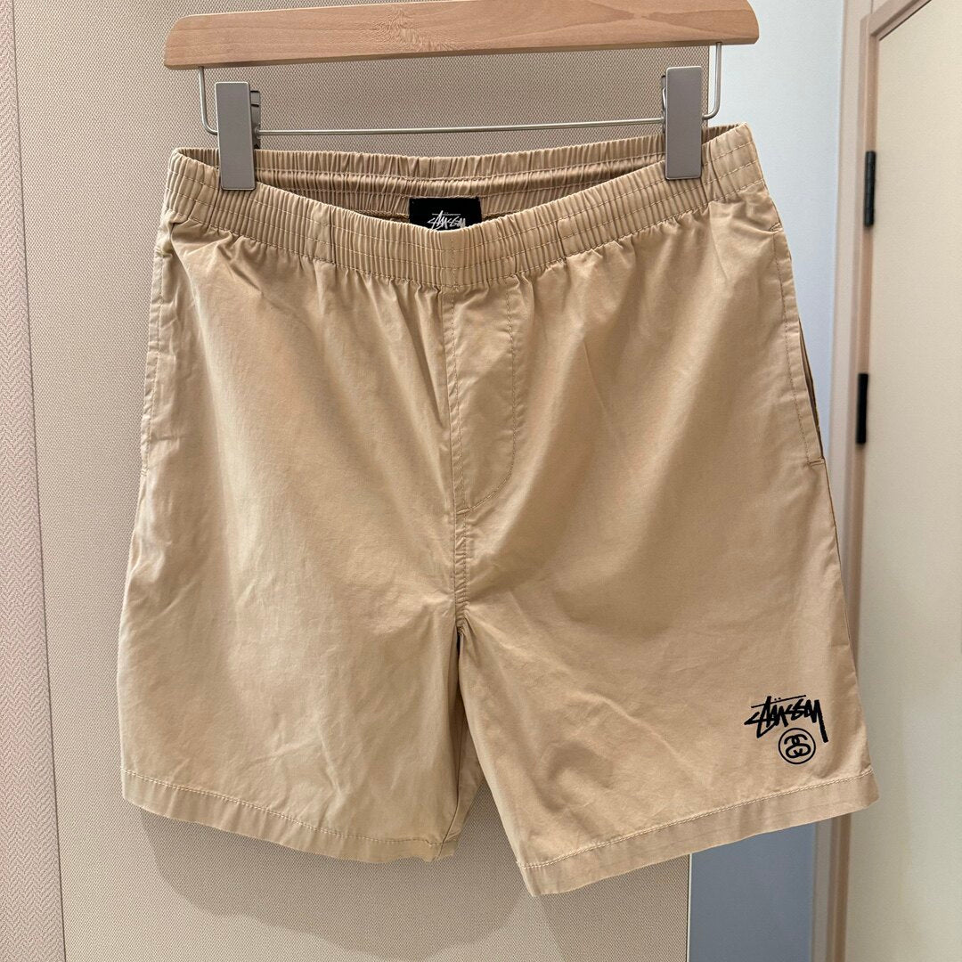 Stussy Everyday Casual Shorts with Double Logo Print