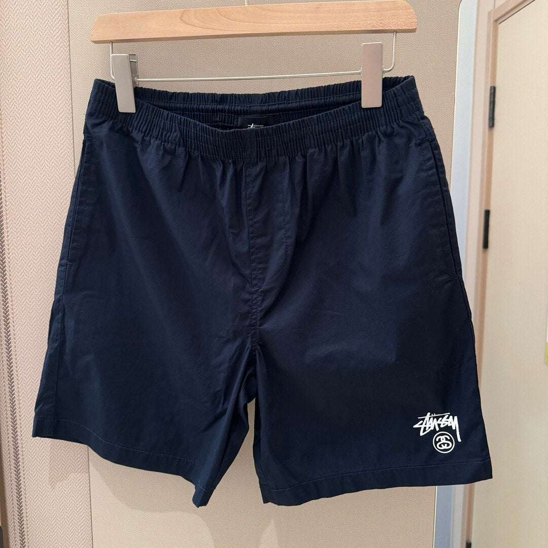 Stussy Everyday Casual Shorts with Double Logo Print