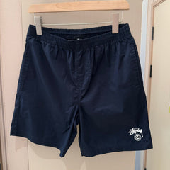Stussy Everyday Casual Shorts with Double Logo Print
