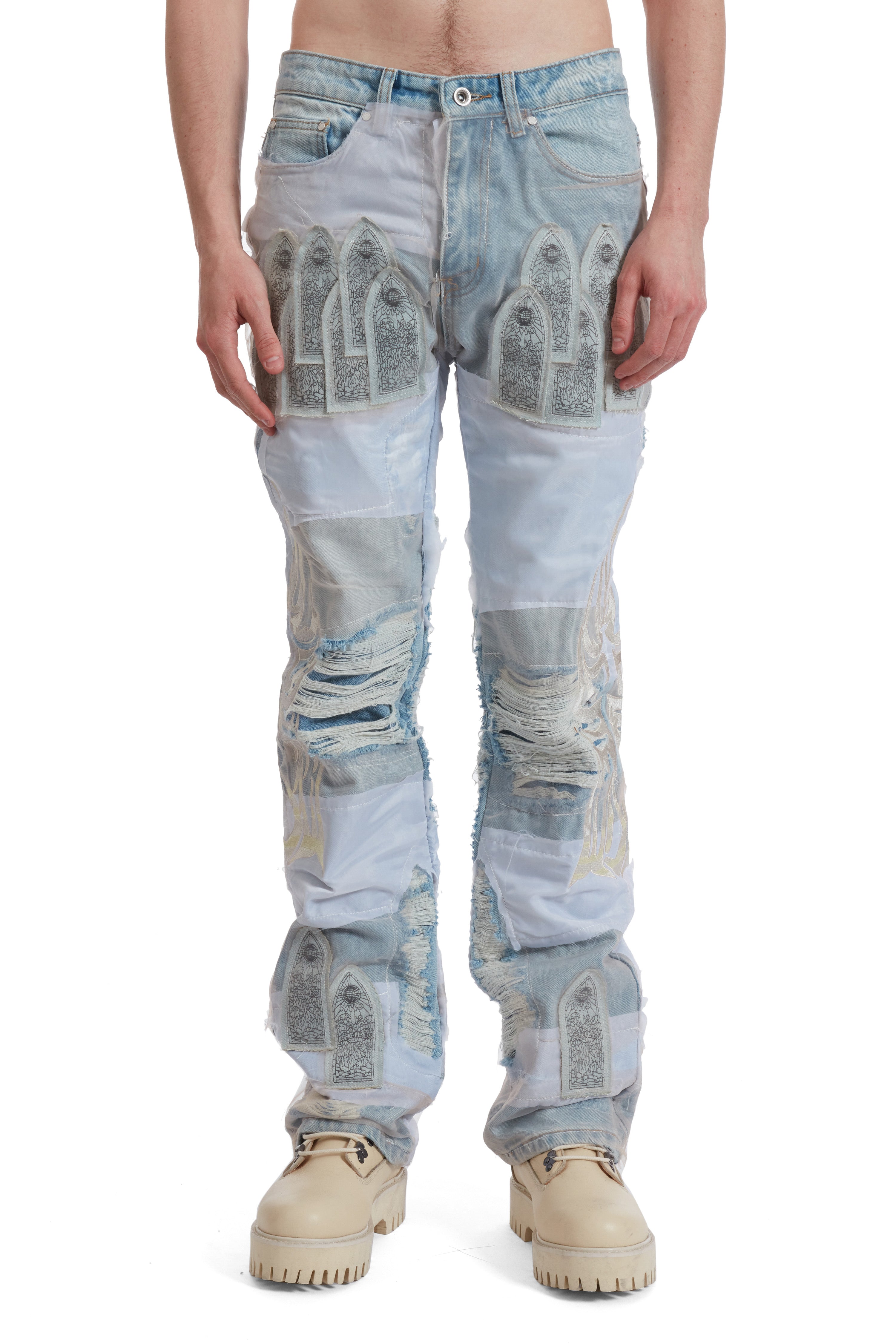 WDW WINGED ORGANZA DENIM