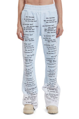 WDW SCRIPTURE SWEATPANTS