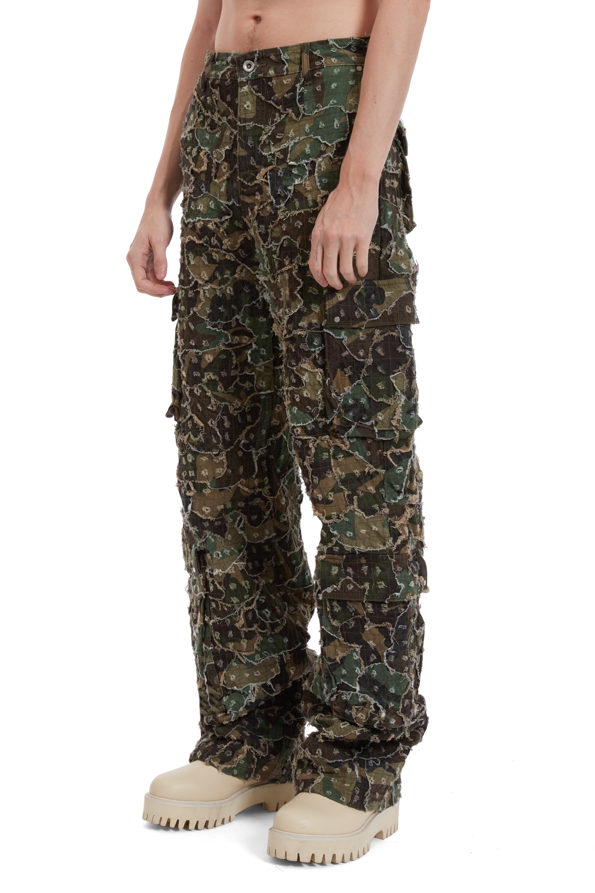 MICRO DISTRESSED CARGO PANT