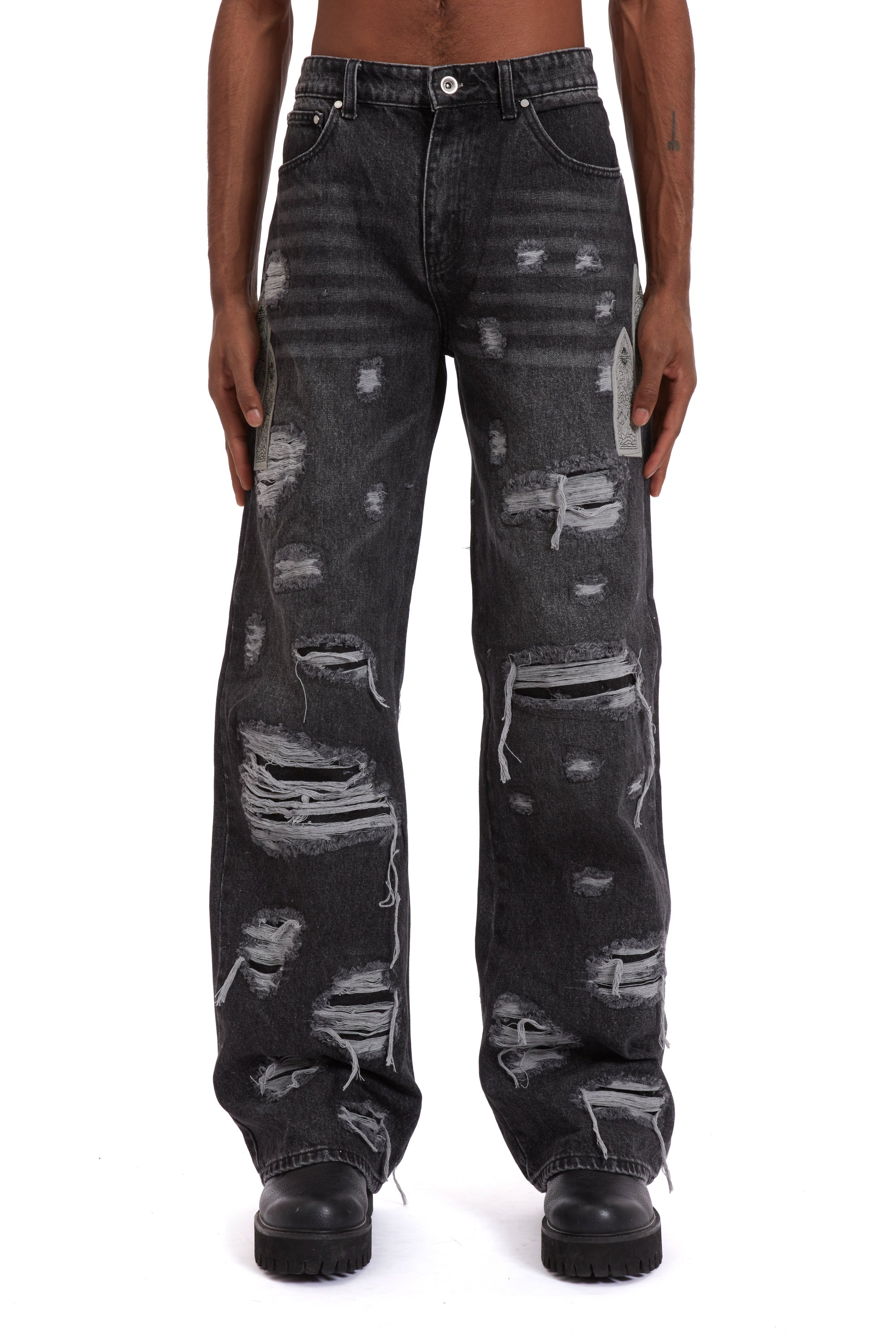 SIDE PATCH RELAXATION DENIM