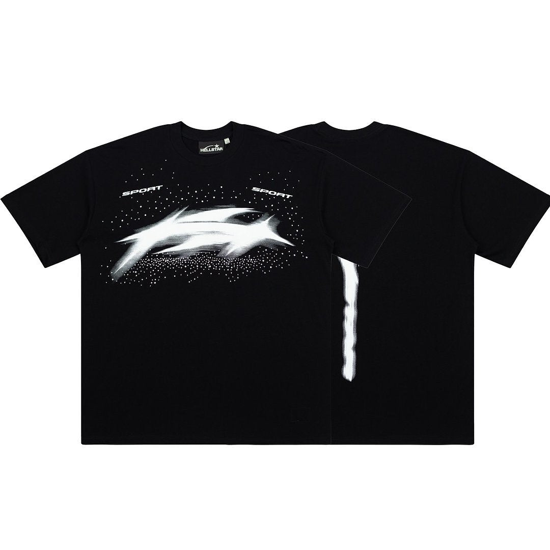 Hellstar Abstract Racing Tribal Logo Graphic T-Shirt