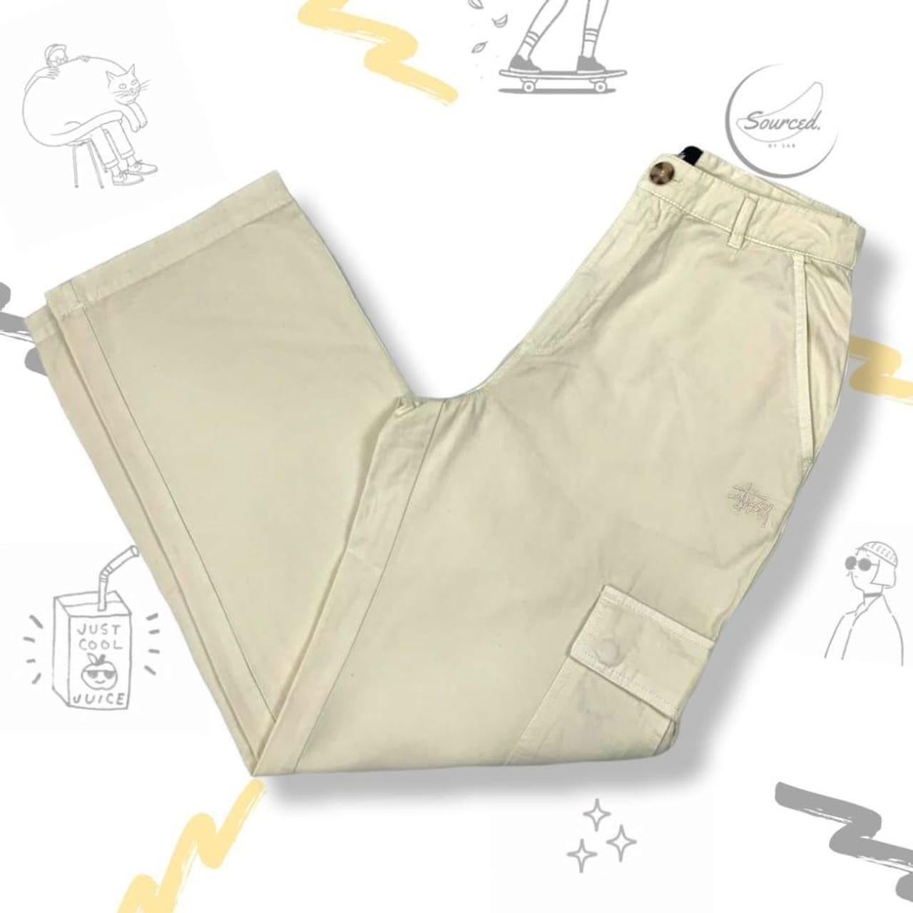 Stüssy Womens Cream Cargo Pants