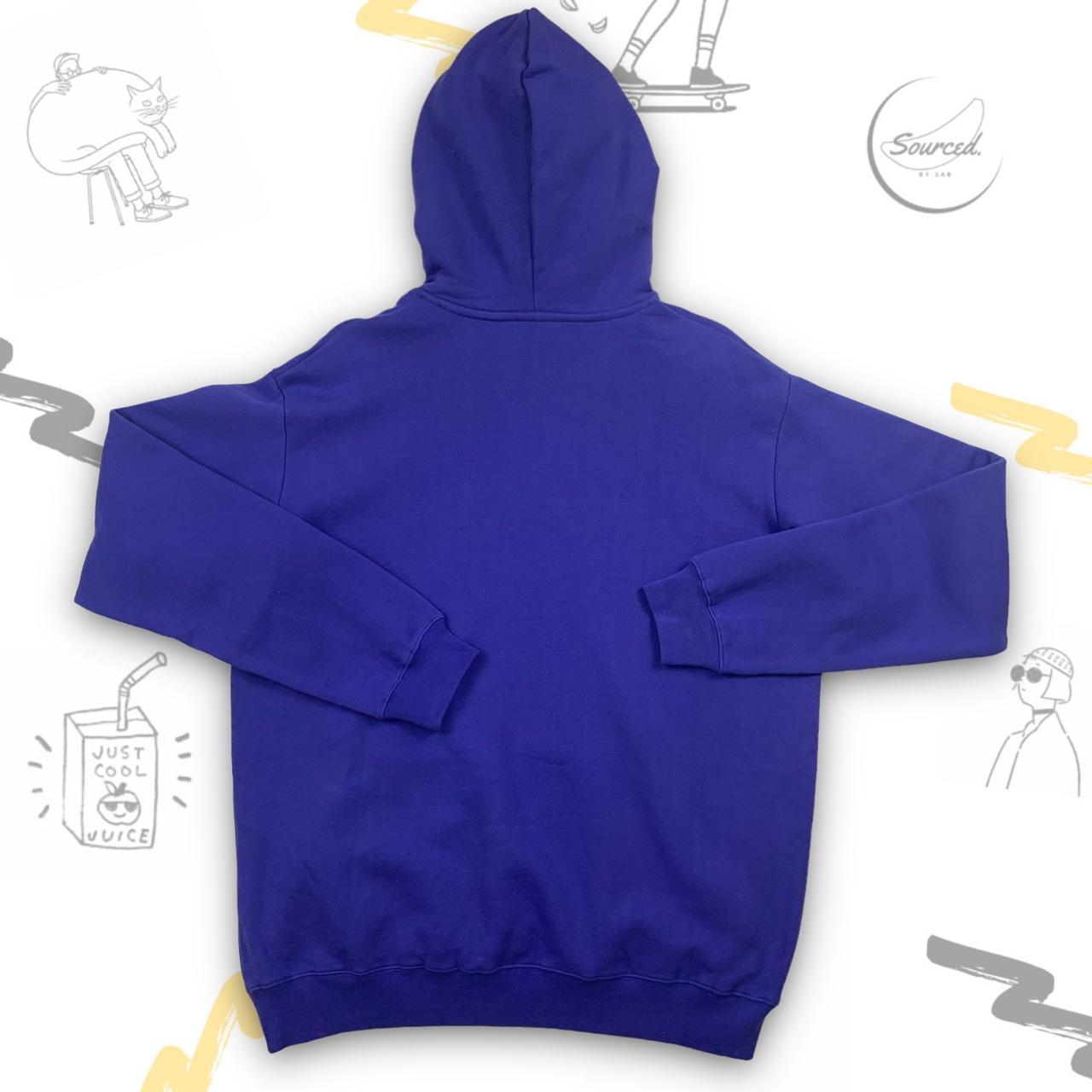 Stüssy Blue Hoodie Spell-out On Hood (XL)