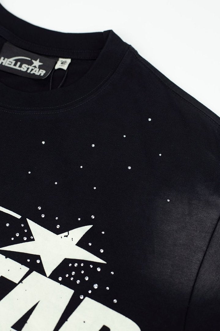 Hellstar Flame Face Star Graphic Heavyweight Washed T-Shirt