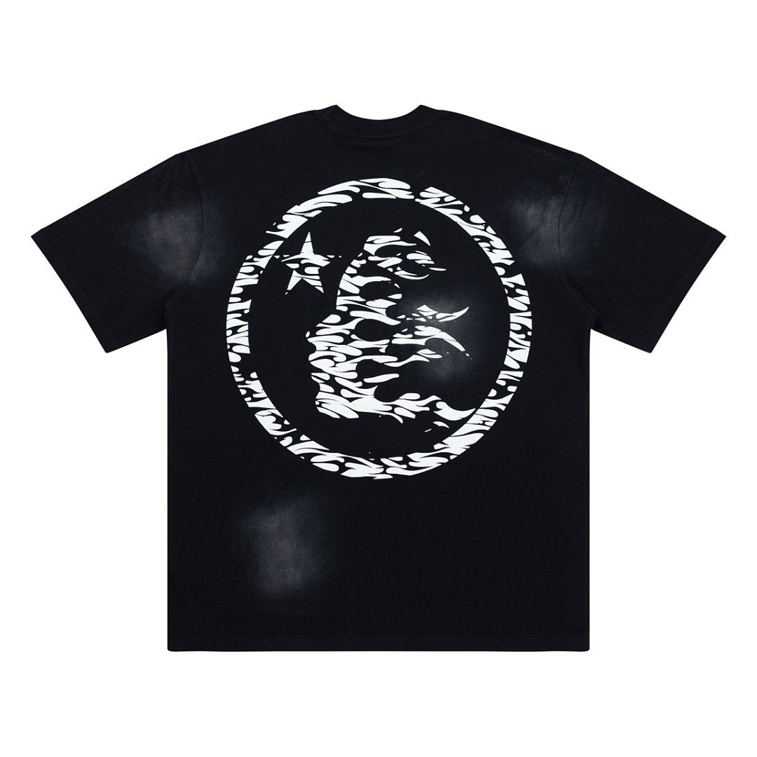 Hellstar Gradient Block Logo Heavyweight Washed T-Shirt
