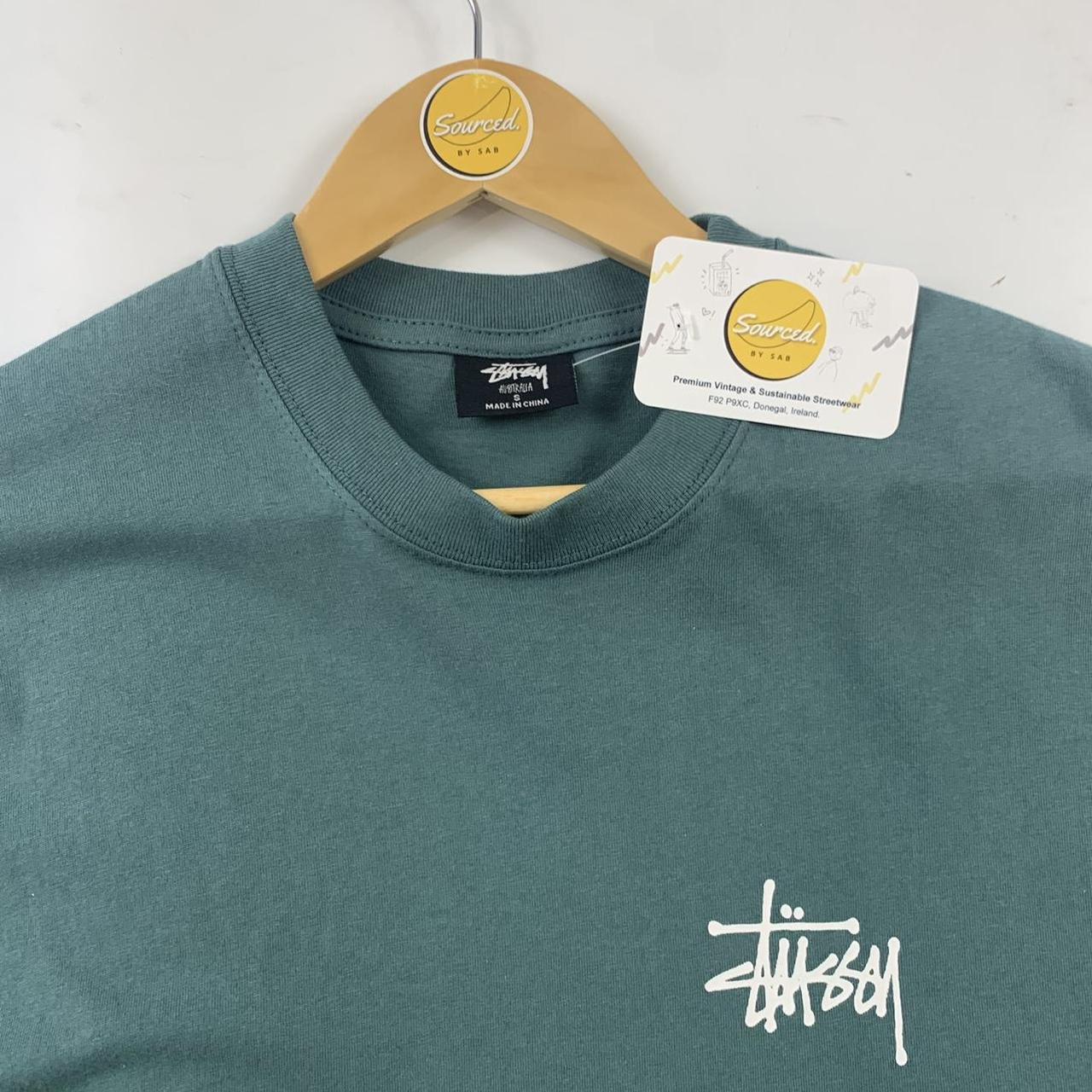Stüssy Green T-shirt With "Extra Tough Workwear" Graphic