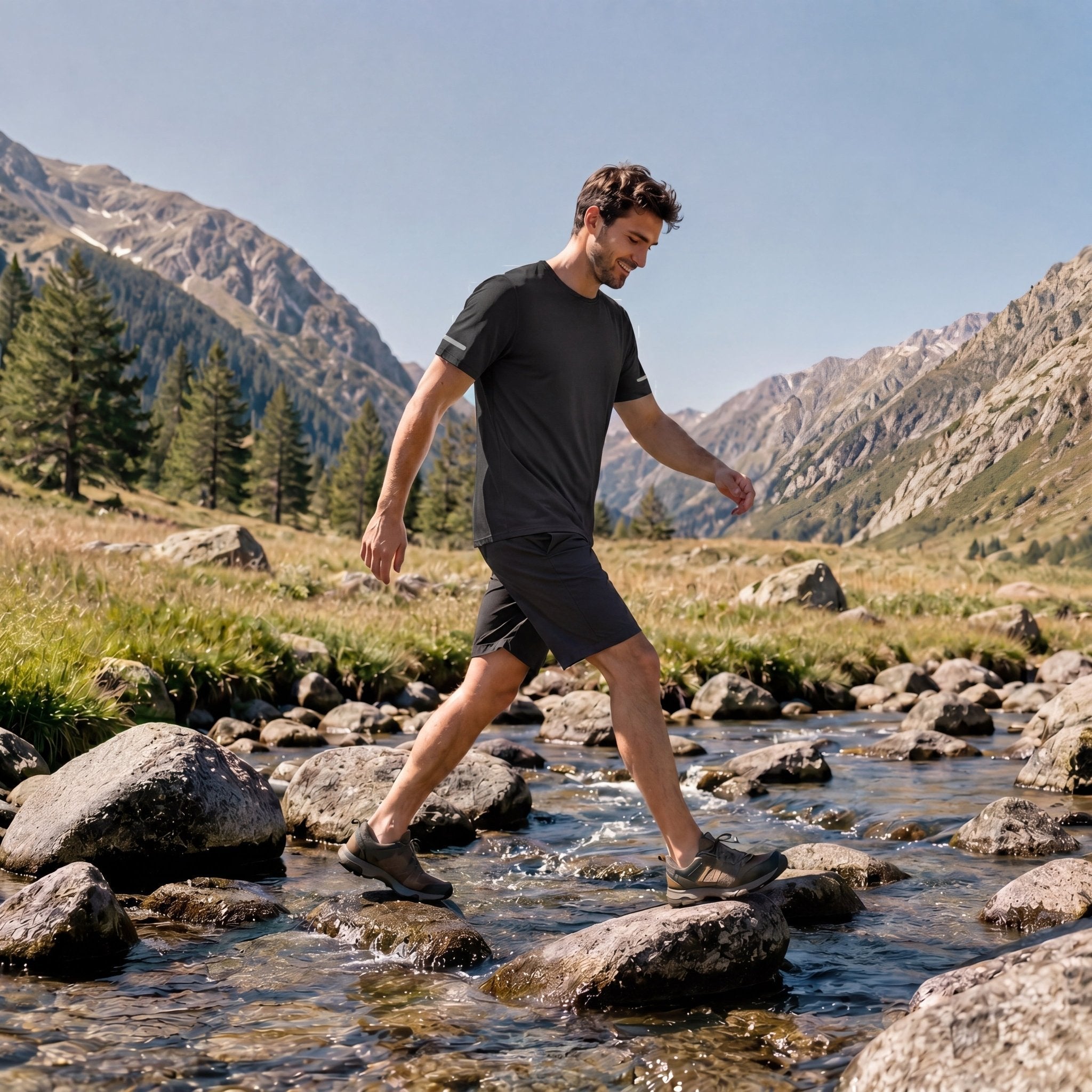 Men's Dry Fit Sun Protection Stretch Training & Sports T-Shirts