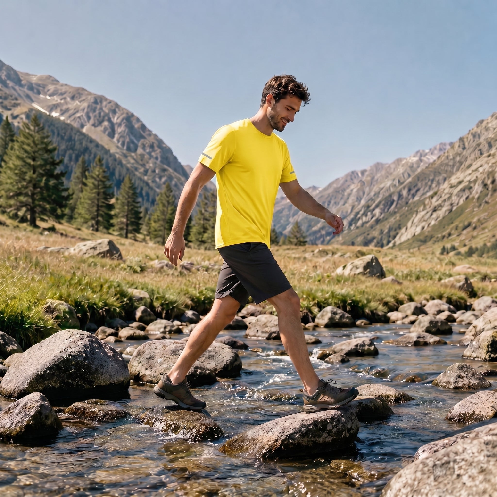 Men's Dry Fit Sun Protection Stretch Training & Sports T-Shirts