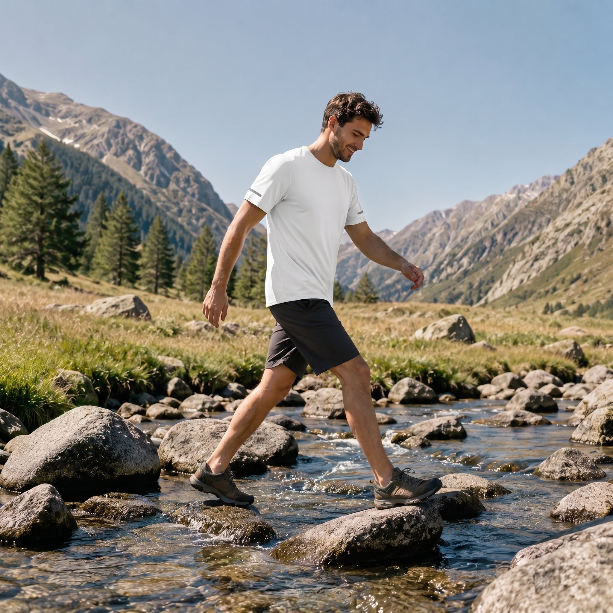 Men's Dry Fit Sun Protection Stretch Training & Sports T-Shirts