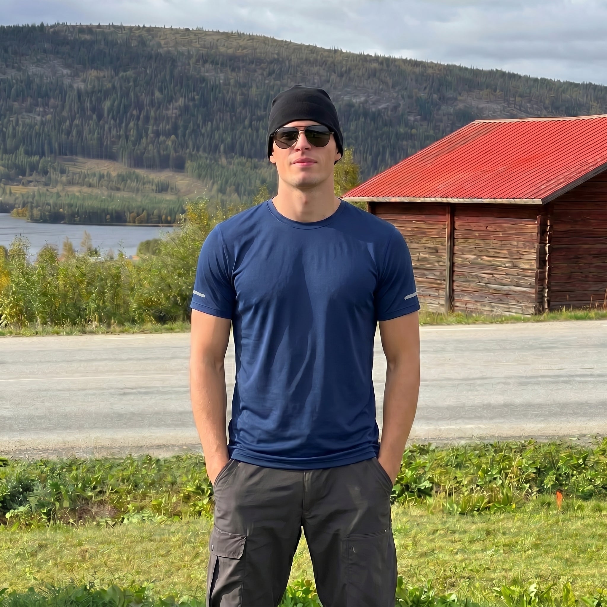 Men's Dry Fit Sun Protection Stretch Training & Sports T-Shirts