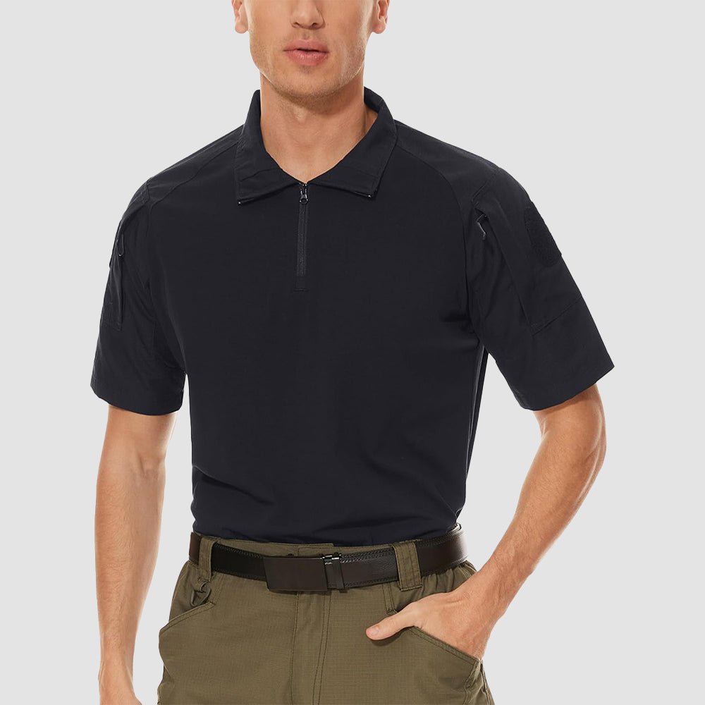 Men's Tactical 1/4 Zip Camo Shirts | Slim Fit