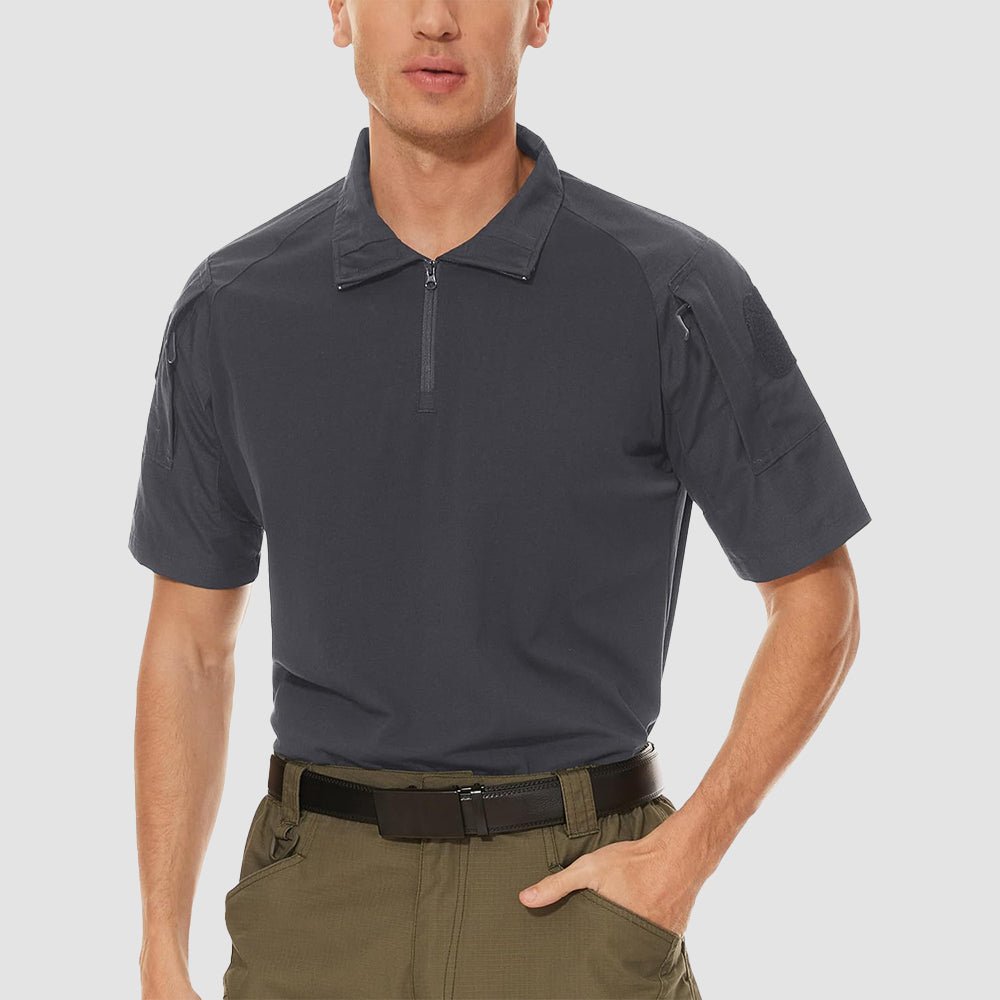 Men's Tactical 1/4 Zip Camo Shirts | Slim Fit