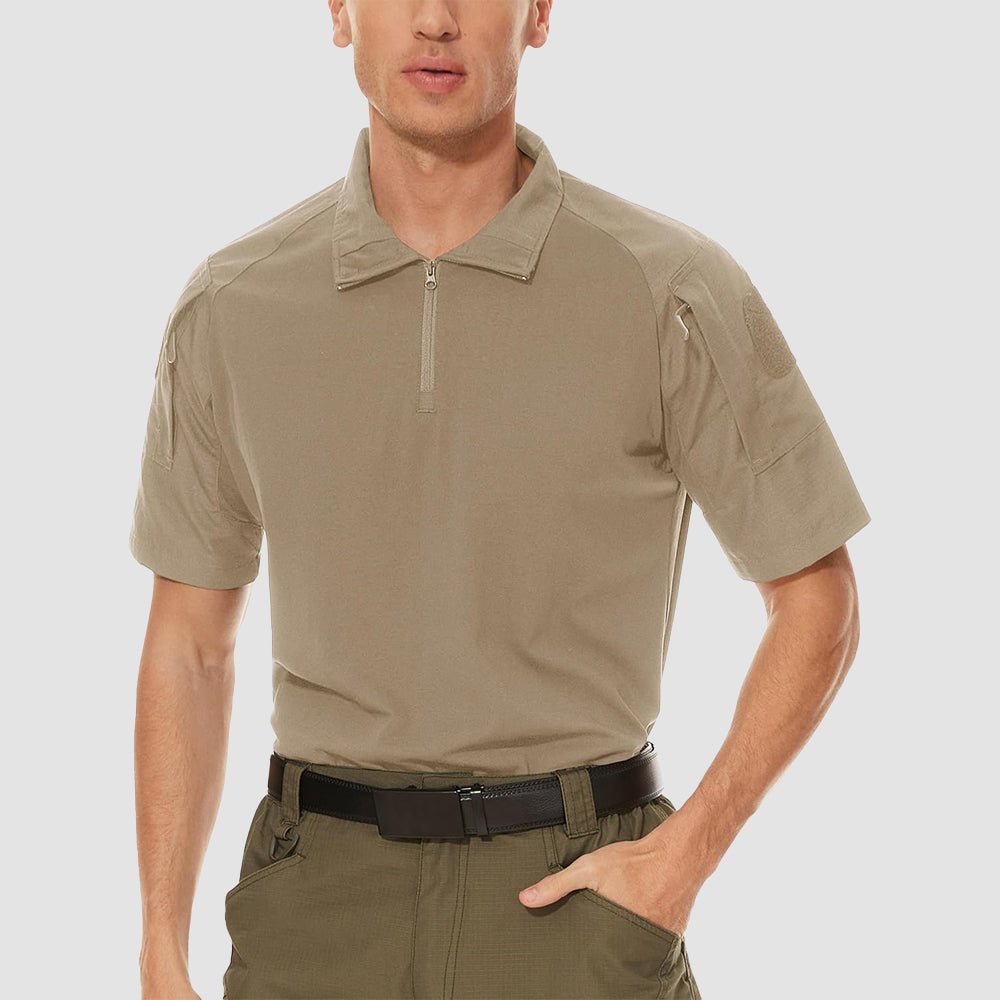 Men's Tactical 1/4 Zip Camo Shirts | Slim Fit