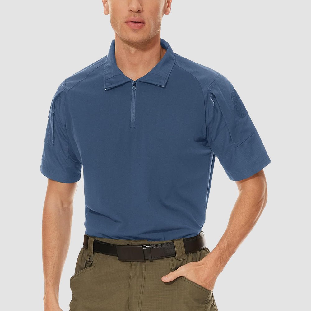 Men's Tactical 1/4 Zip Camo Shirts | Slim Fit