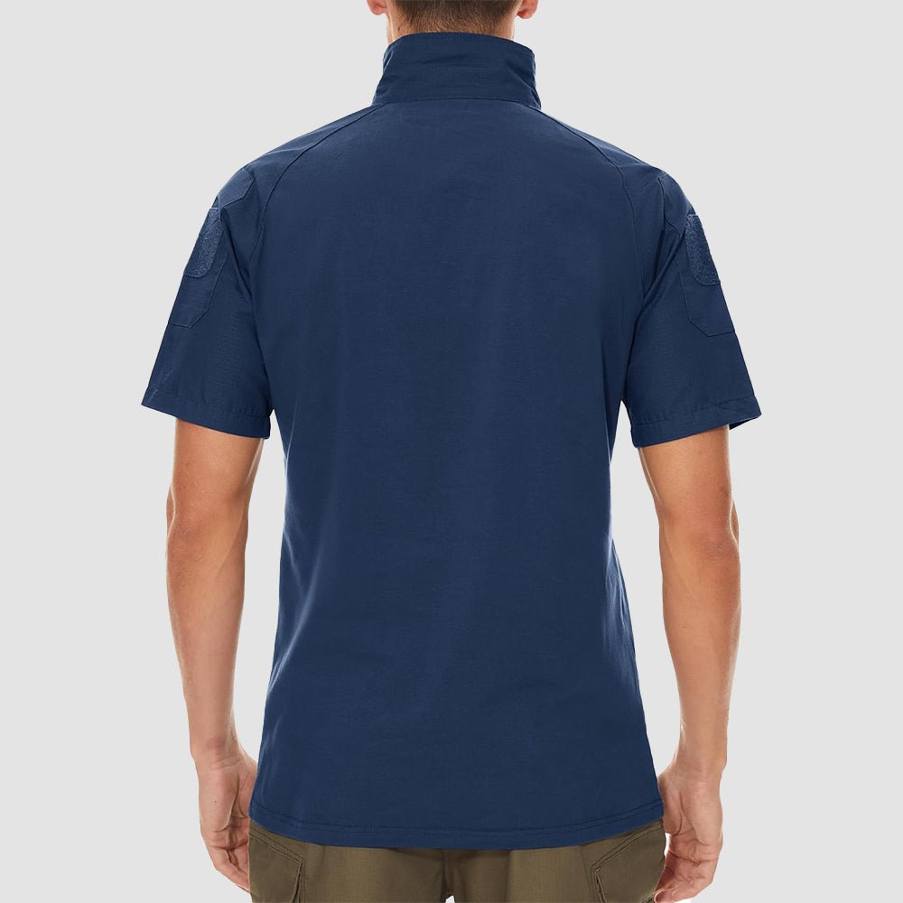 Men's Tactical 1/4 Zip Camo Shirts | Slim Fit